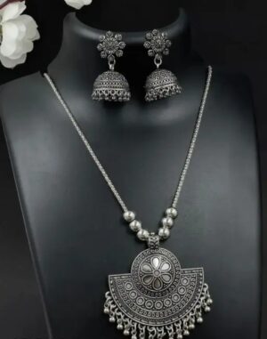 Latest Oxidized Silver Set