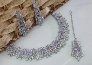 Rhodium Plated Necklace Set