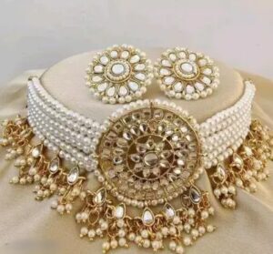 Golden Moti Mala Necklace